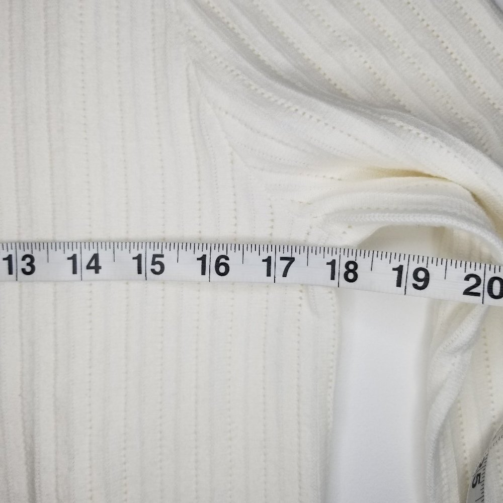 NWT FRAME Pointelle Rib Knit Large Sweater - Picture 11 of 15